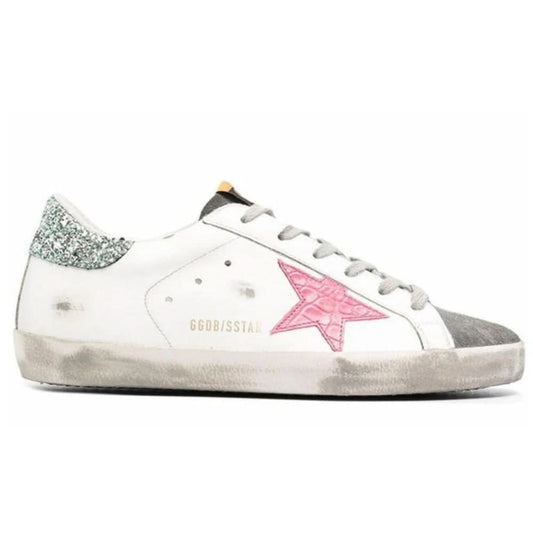 Golden Goose Wmns Superstar 'White Light Gray Pink' - Copva