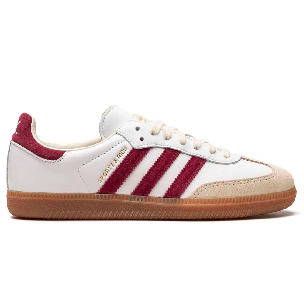 Sporty & Rich x Adidas Samba OG 'White Core Burgundy' - Copva