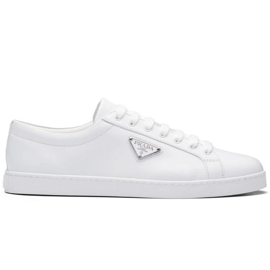 Prada Brushed Leather Sneaker 'White' - Copva