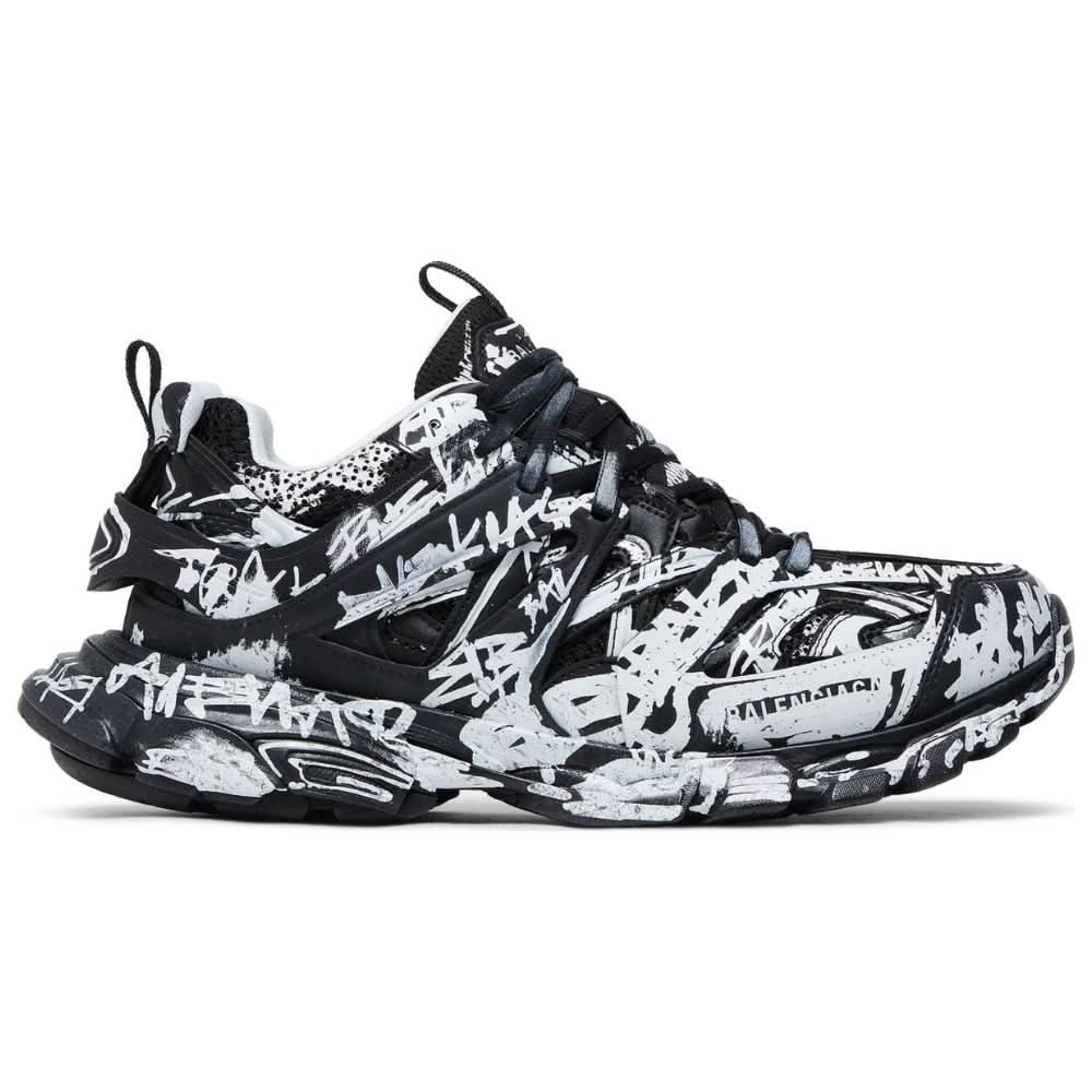 Balenciaga Track Sneaker 'Graffiti - Black White' - Copva