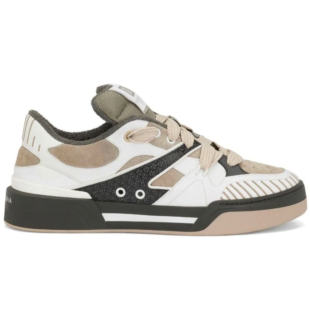 Dolce & Gabbana New Roma panelled 'white/khaki/beige' - Copva