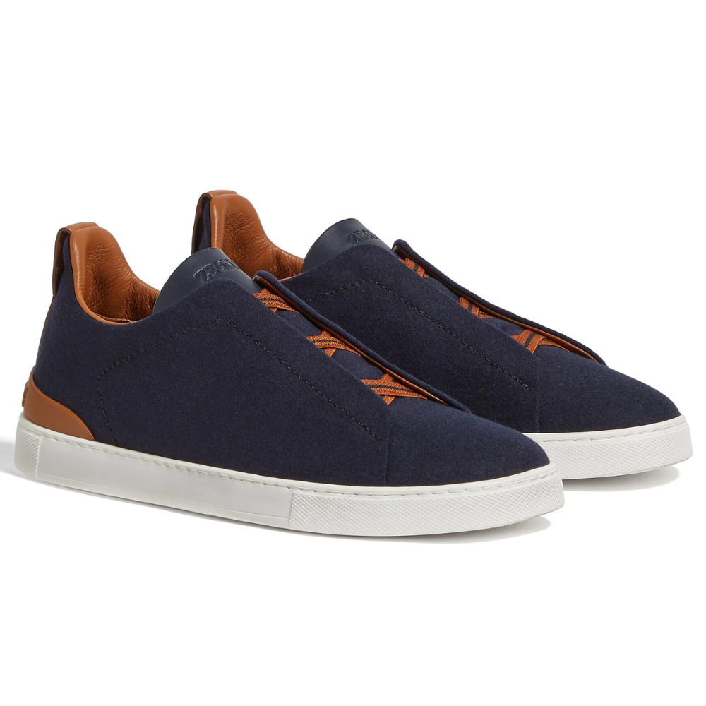 Zegna 14milmil14 Triple Stitch sneakers "Navy Blue"