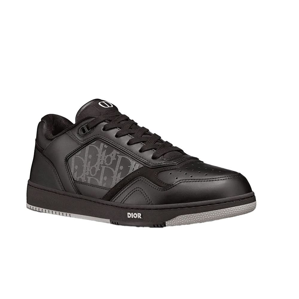 Dior B27 Low Black Dior Oblique Galaxy Leather Grey - Copva