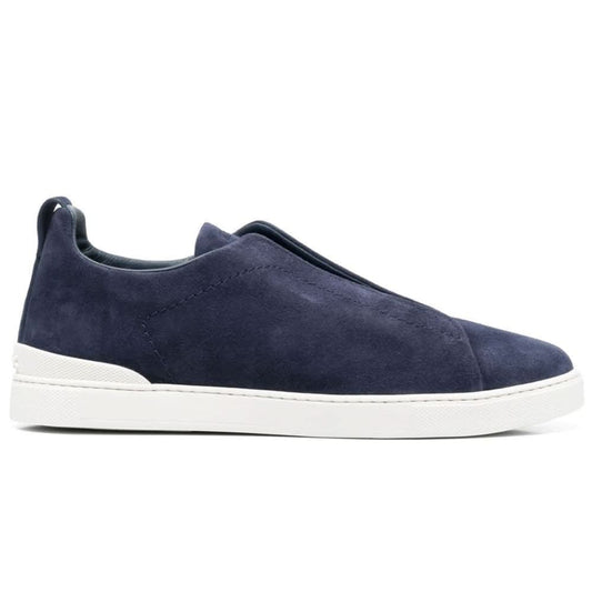 Zegna slip-on suede sneakers "Blue" - Copva