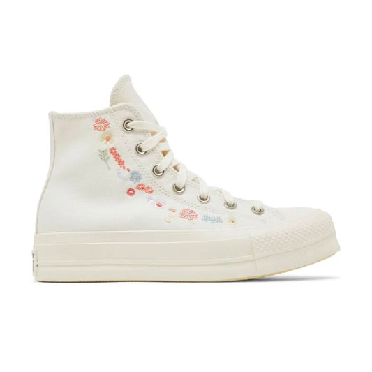 Converse Chuck Taylor All Star Lift Platform 'Embroidered Floral - Egret' - Copva