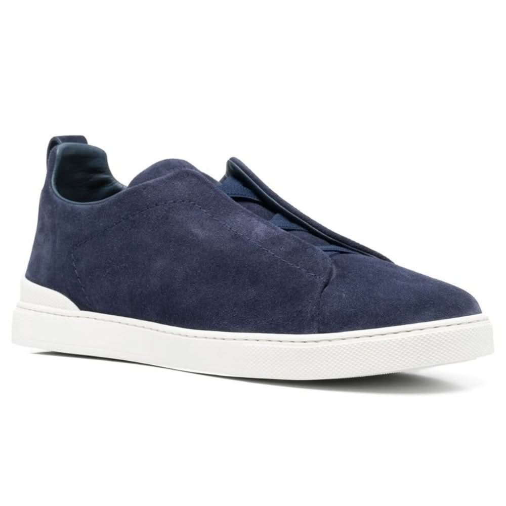 Zegna slip-on suede sneakers "Blue" - Copva