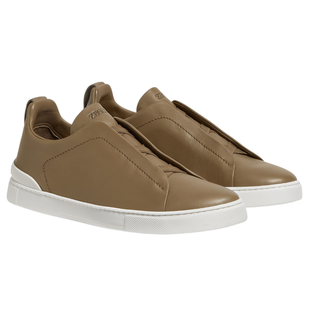 Zegna Triple Stitch Secondskin Sneakers "Green"