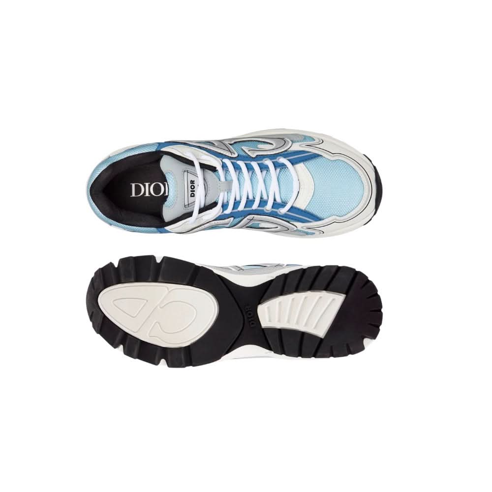 Dior B30 Light Blue Mesh and Blue, Gray and White Technical Fabric - Copva