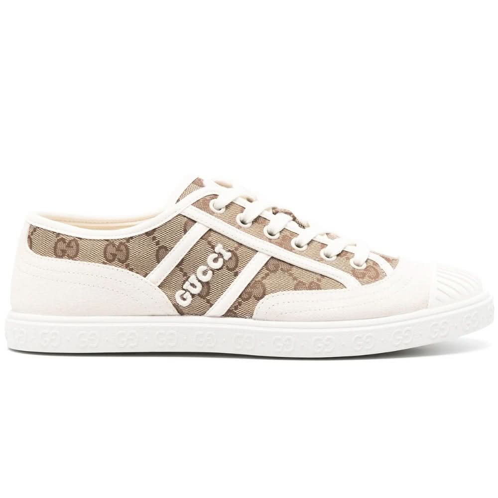 Gucci Supreme canvas sneakers "White/Beige" - Copva
