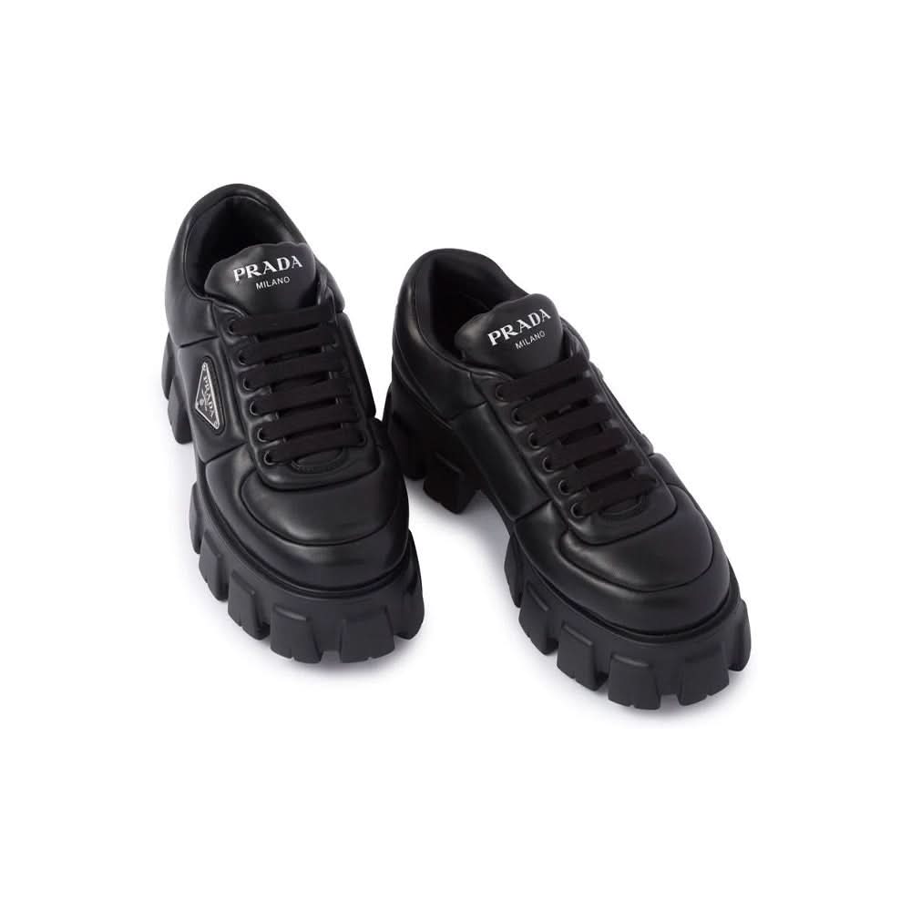 Prada Soft 55mm leather lace-up shoes - Copva