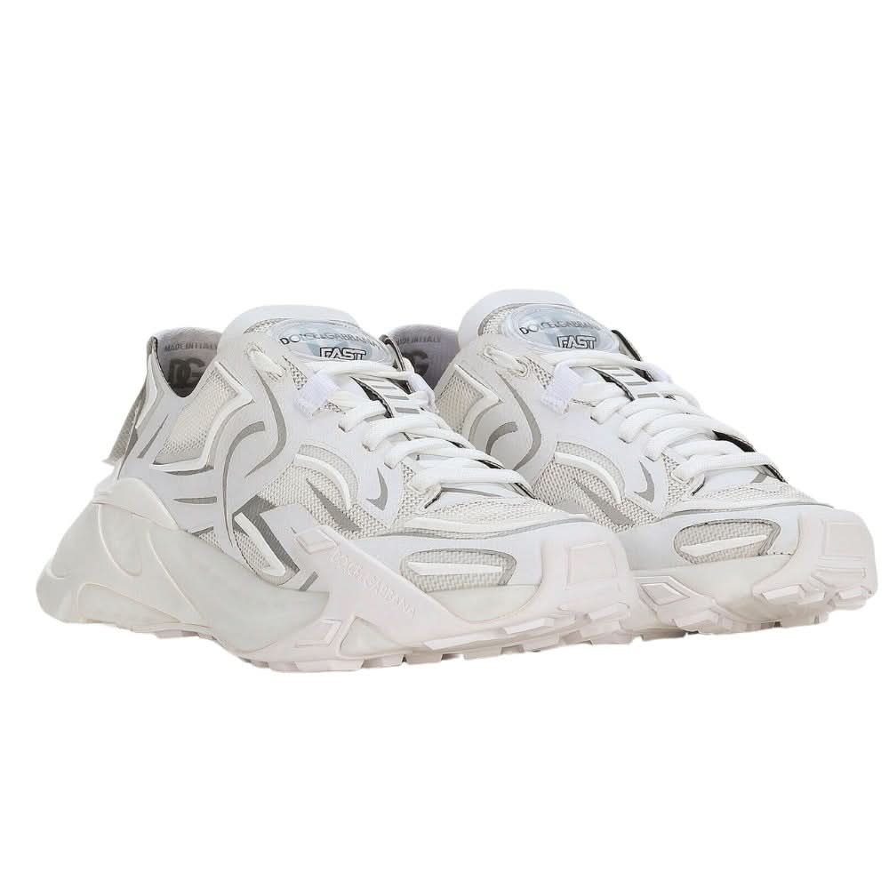 Dolce & Gabbana Technical fabric Fast sneakers 'White' - Copva