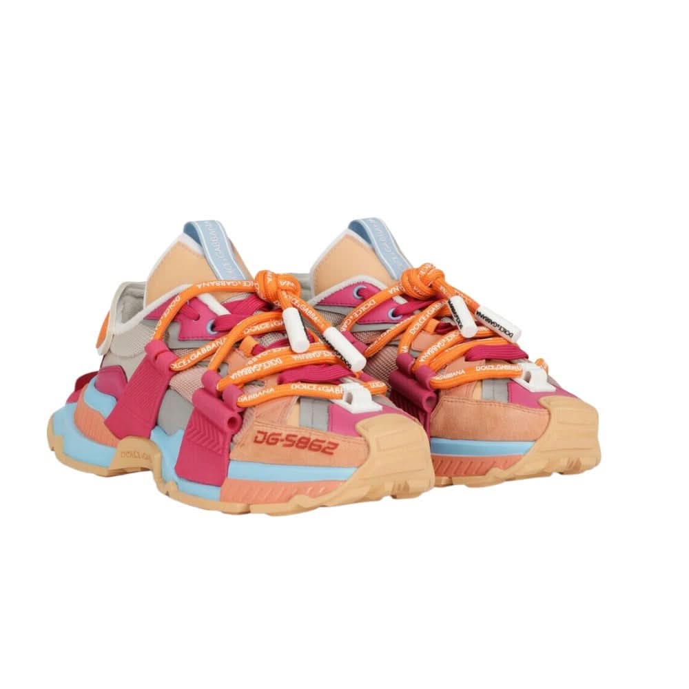 DOLCE & GABBANA Mixed-Material Space Sneakers - Copva