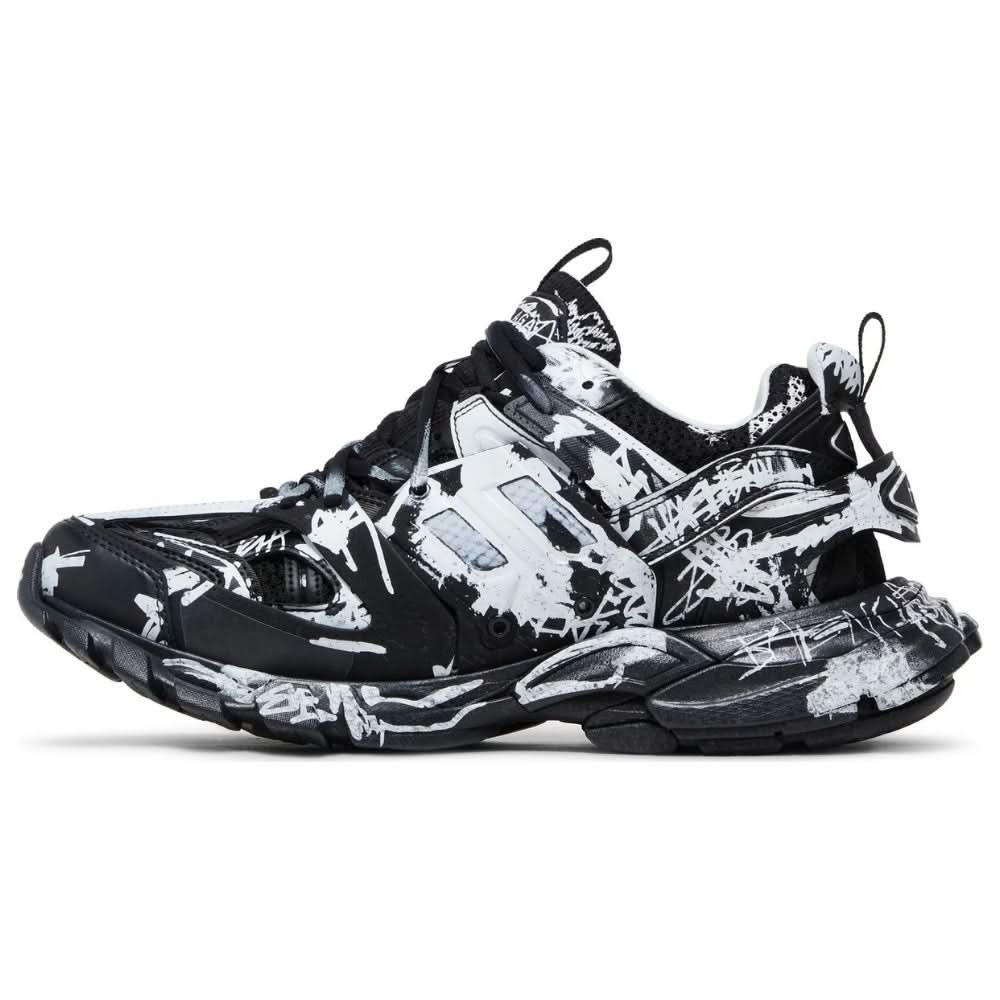 Balenciaga Track Sneaker 'Graffiti - Black White' - Copva