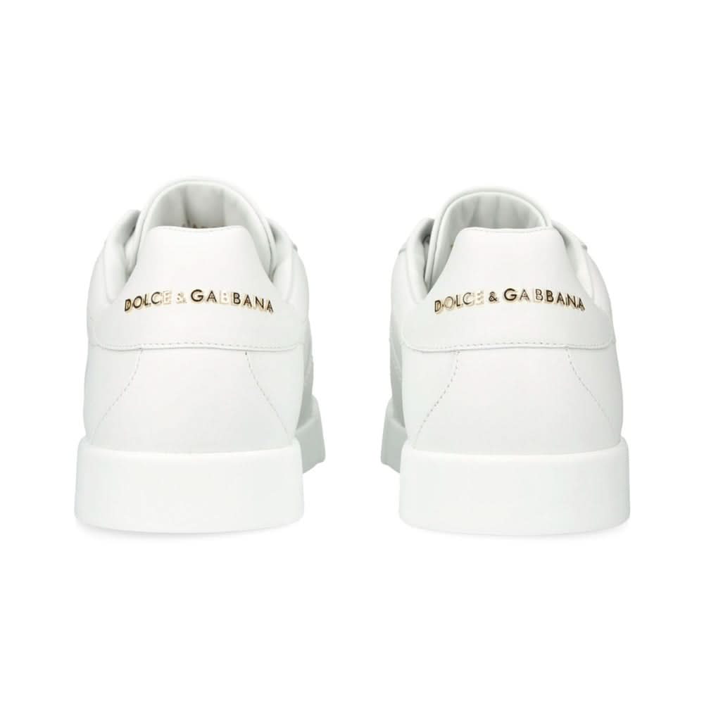DOLCE & GABBANA  Leather Portofino Buckle "White" - Copva