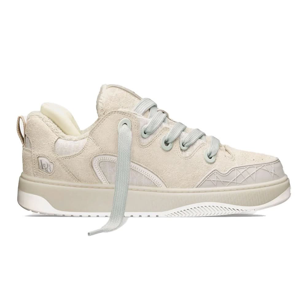 Dior B9S Skater ERL Lilac Suede Quilted Cannage Calfskin - Copva