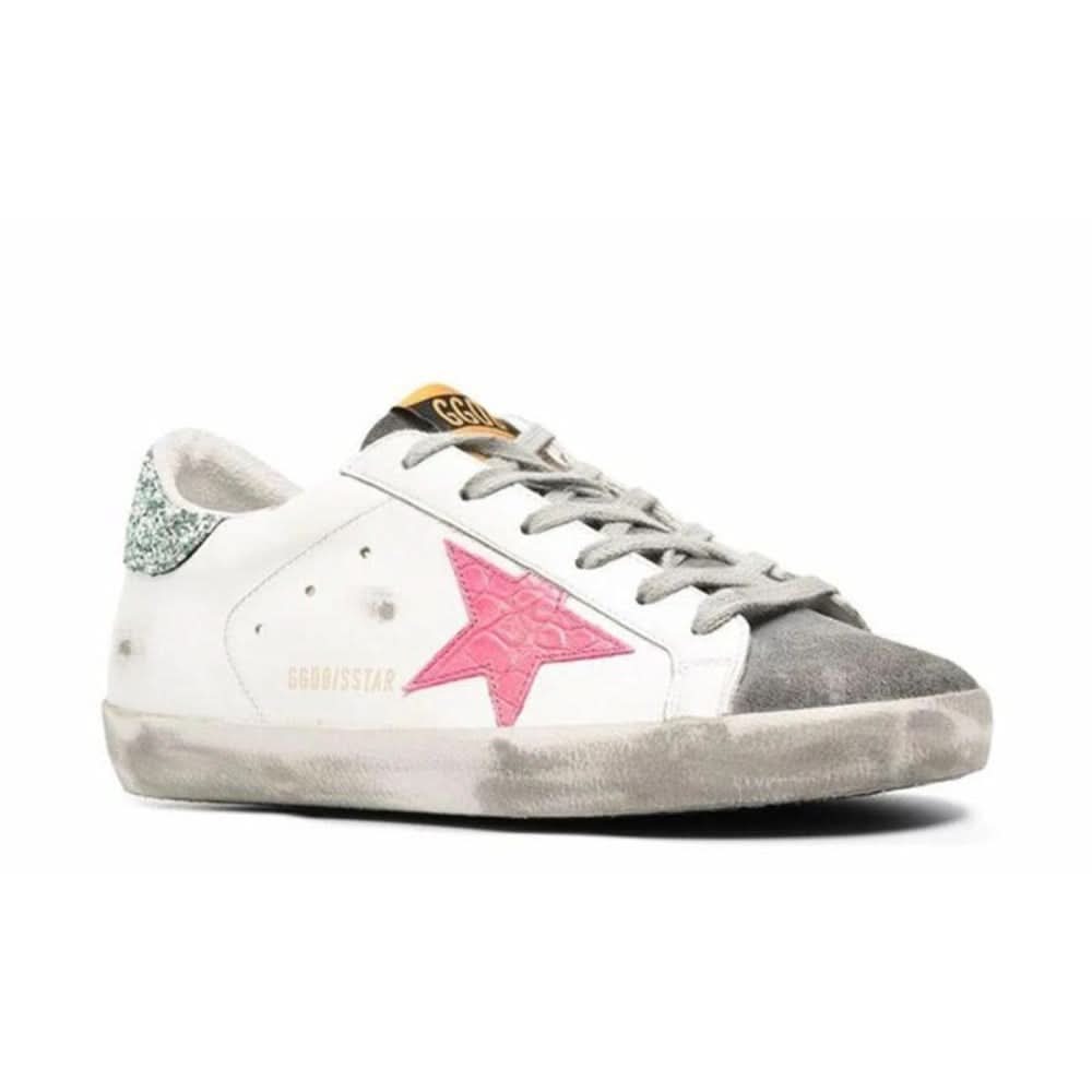 Golden Goose Wmns Superstar 'White Light Gray Pink' - Copva