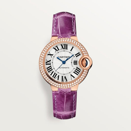 33 Mm, Movimiento Automático, Oro Rosa, Diamantes, Piel