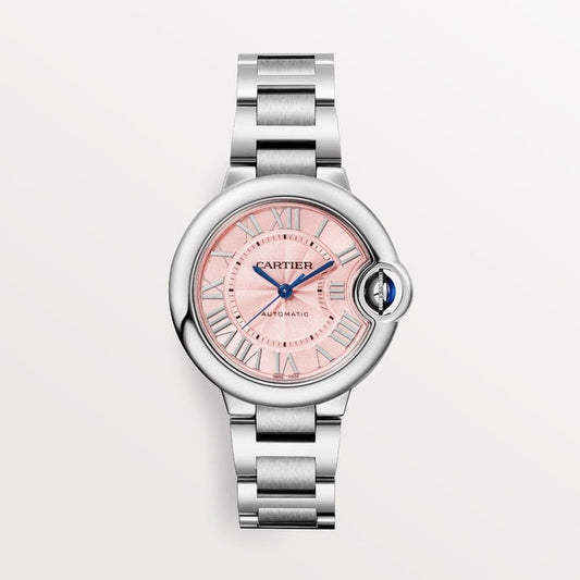 33 Mm, Movimiento Mecánico De Carga Automática, Acero