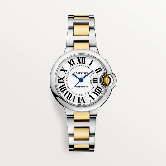 33 Mm, Movimiento Mecánico De Carga Automática, Oro Amarillo, Acero