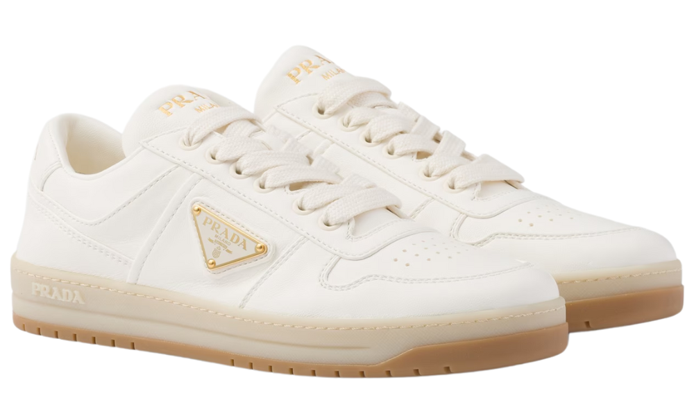 Prada Downtown Nappa Leather Sneakers 'Ivory'