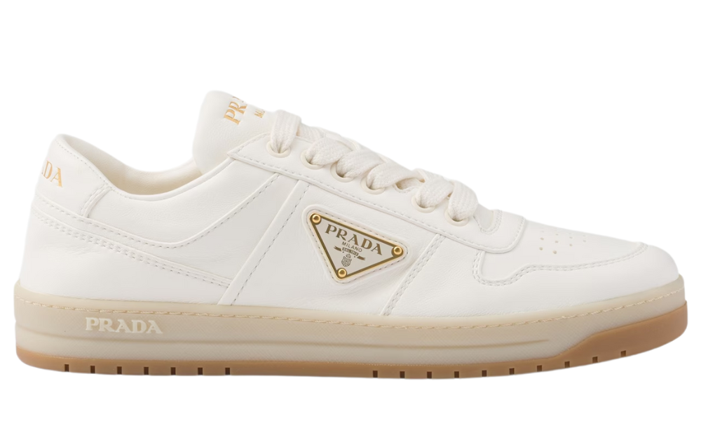 Prada Downtown Nappa Leather Sneakers 'Ivory'