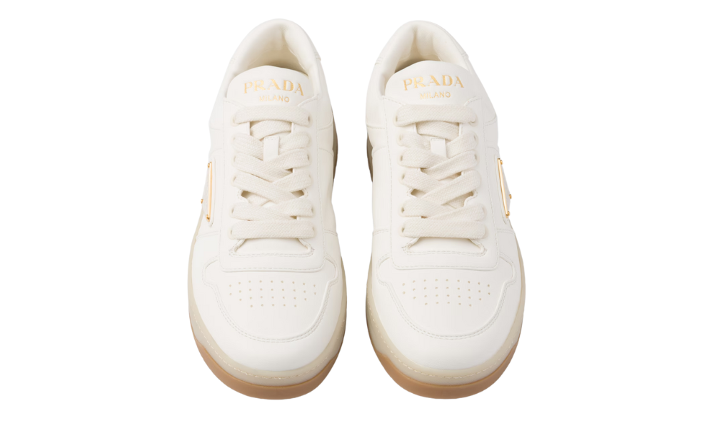 Prada Downtown Nappa Leather Sneakers 'Ivory'