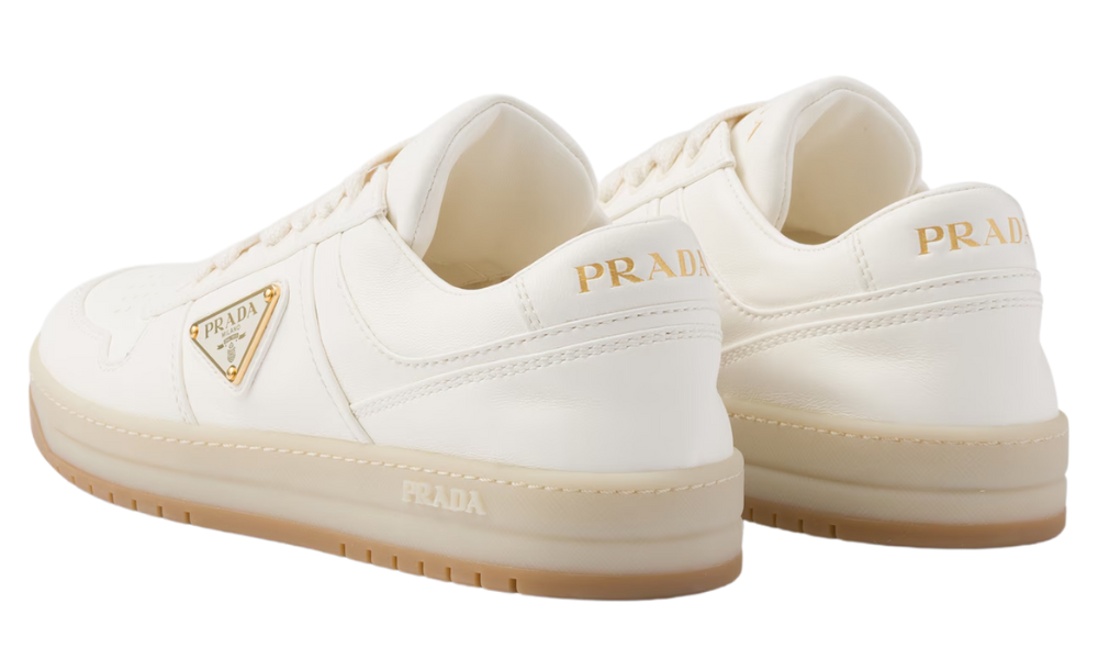 Prada Downtown Nappa Leather Sneakers 'Ivory'