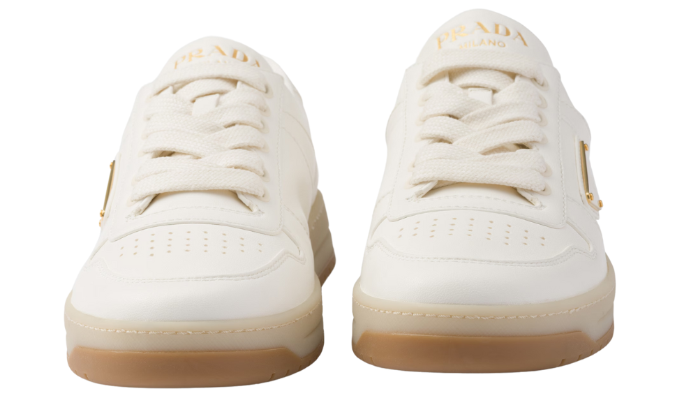 Prada Downtown Nappa Leather Sneakers 'Ivory'