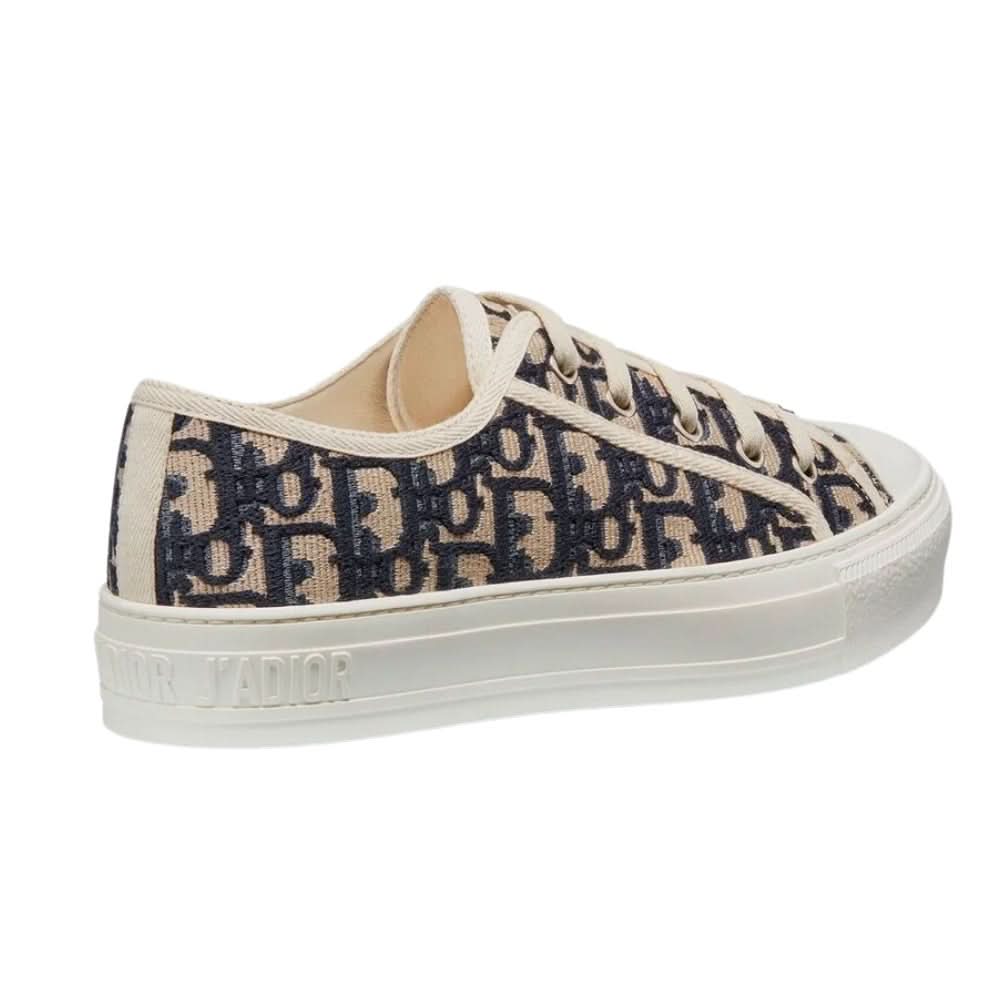 WALK'N'DIOR SNEAKER Blue Dior Oblique Embroidered Canvas - Copva