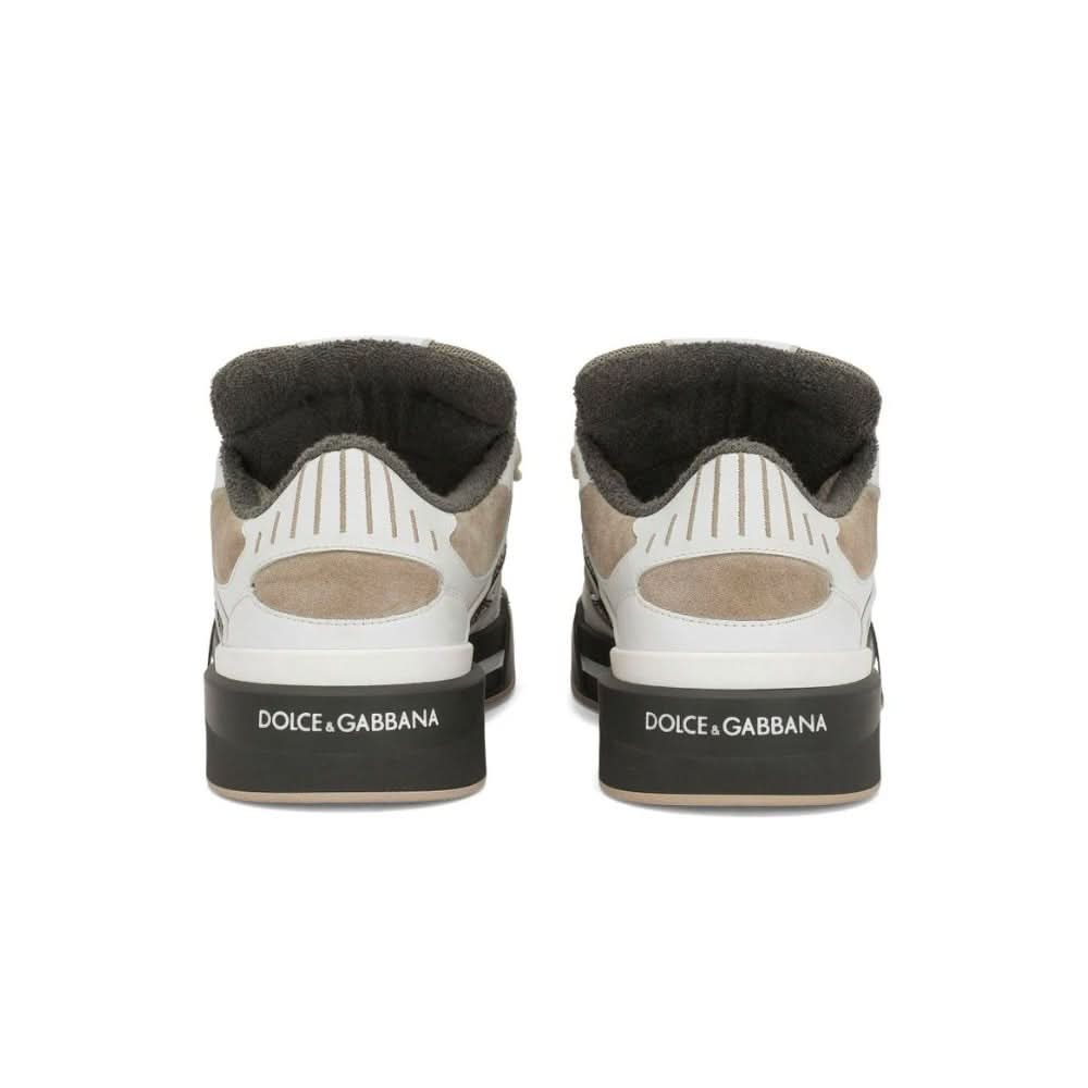 Dolce & Gabbana New Roma panelled 'white/khaki/beige' - Copva