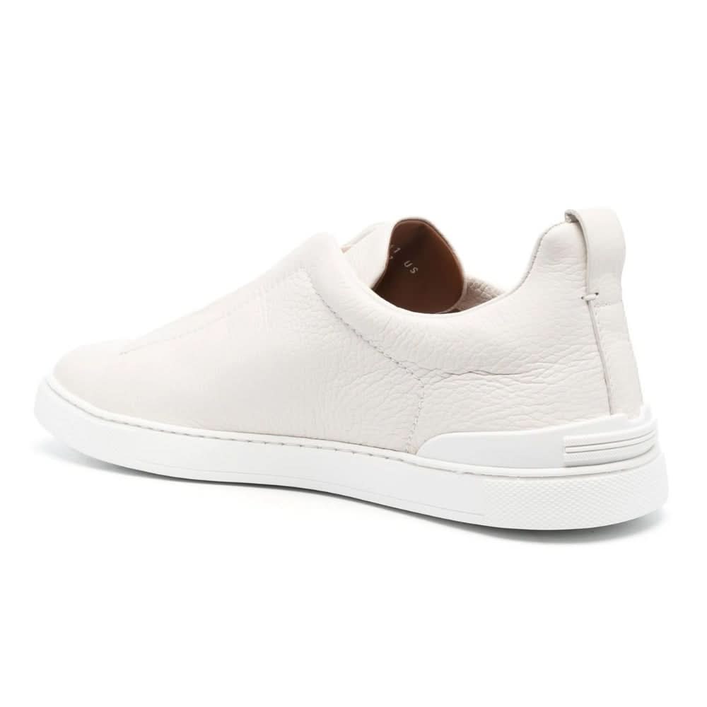 Zegna Triple Stich leather sneakers "White" - Copva