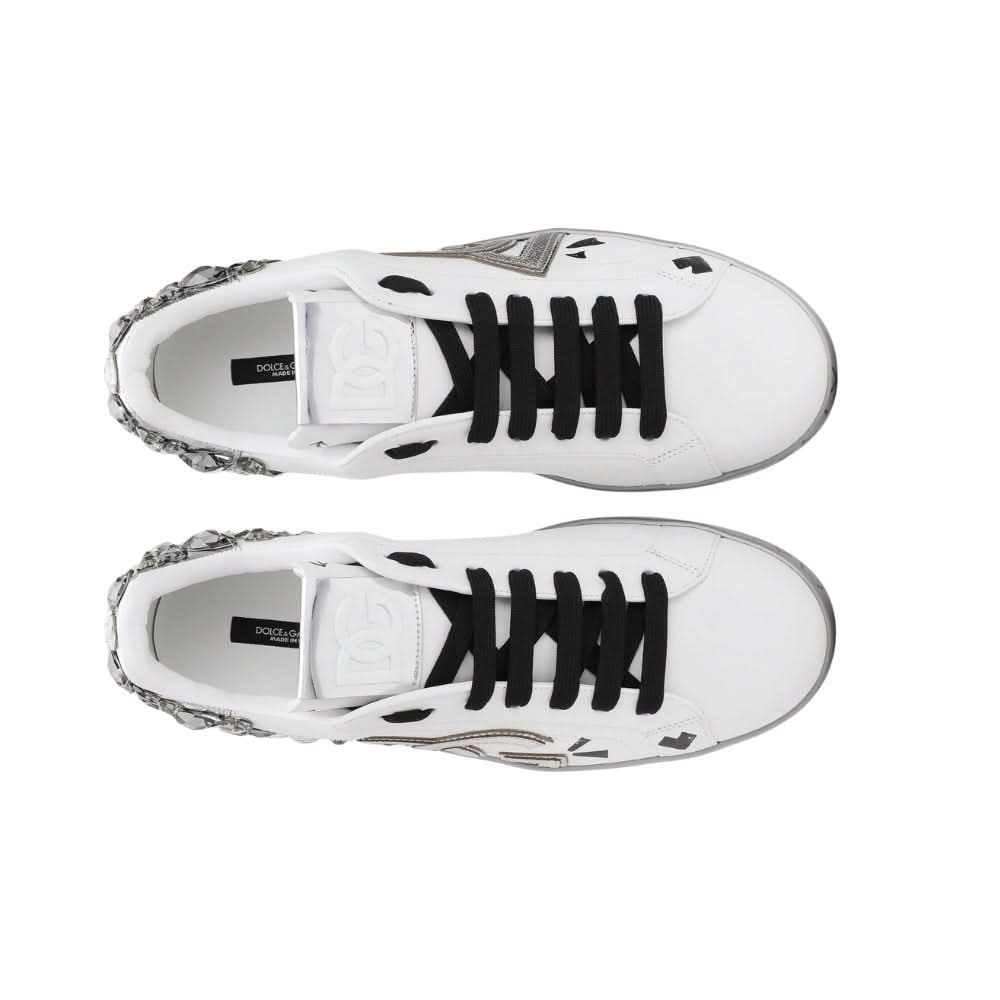 DOLCE & GABBANA  White ‘Portofino’ Sneakers - Copva