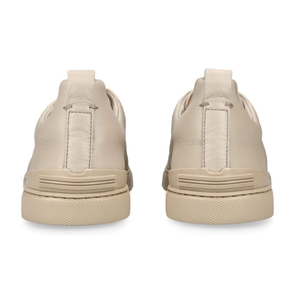 Zegna Triple Stich leather sneakers "Beige"