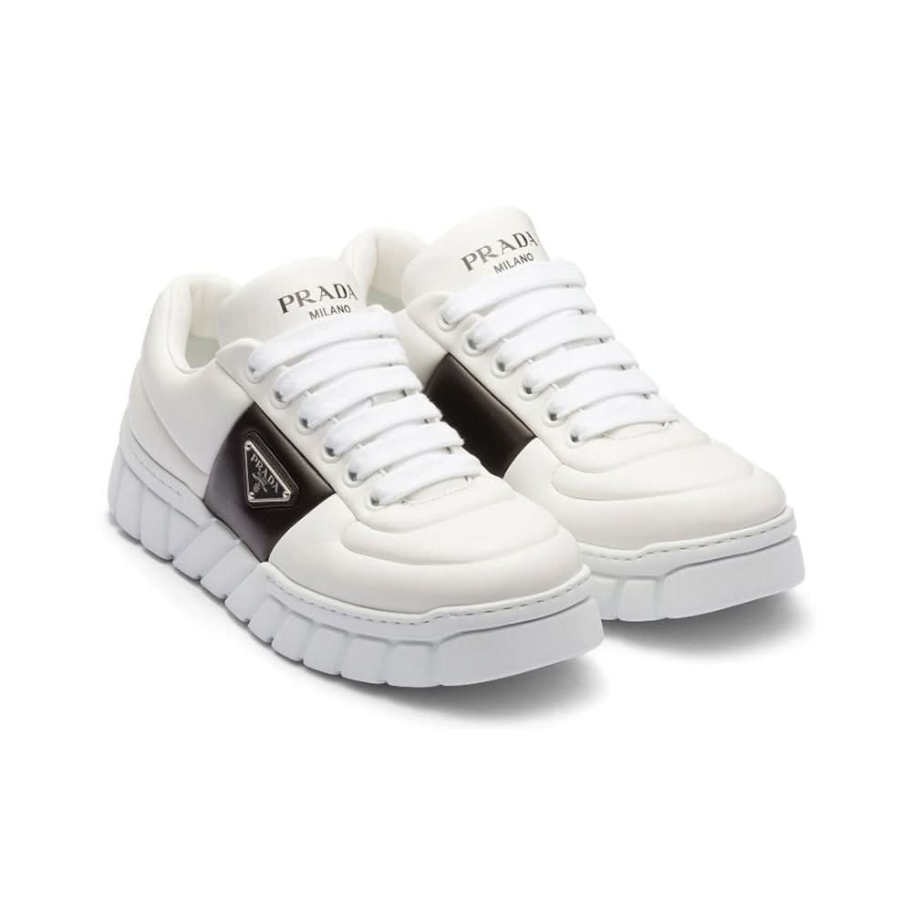 Prada padded leather sneakers 'White' - Copva