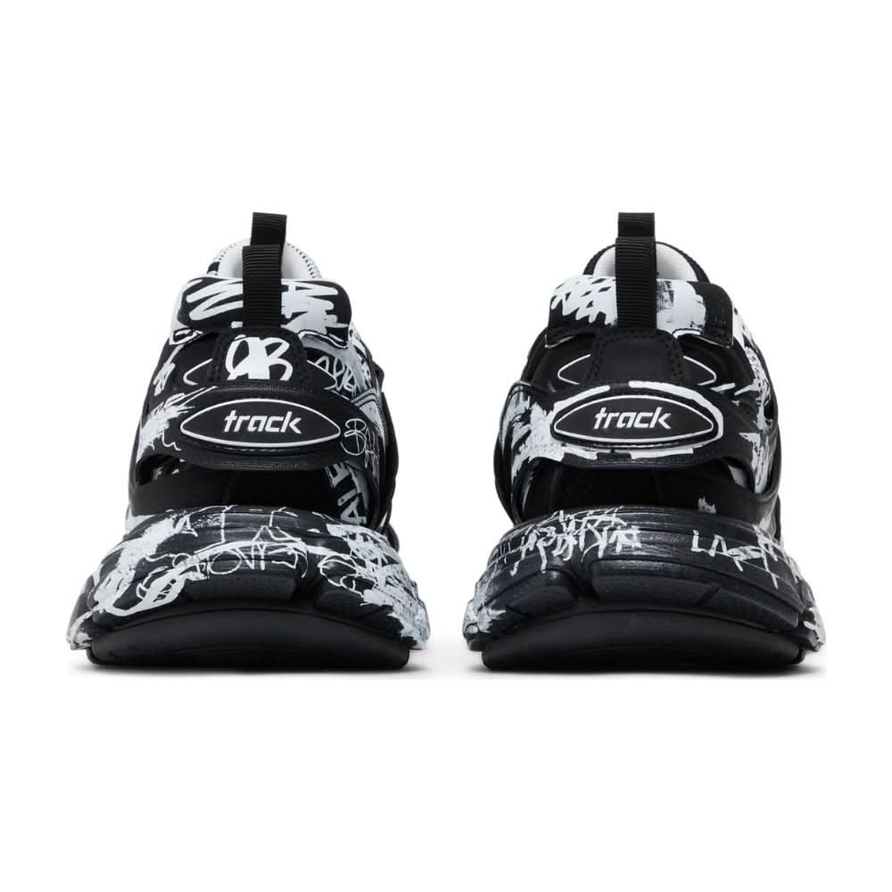 Balenciaga Track Sneaker 'Graffiti - Black White' - Copva