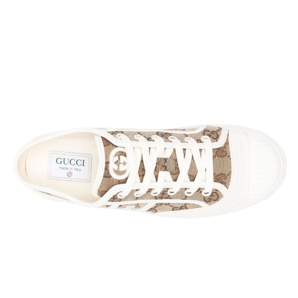 Gucci Supreme canvas sneakers "White/Beige" - Copva