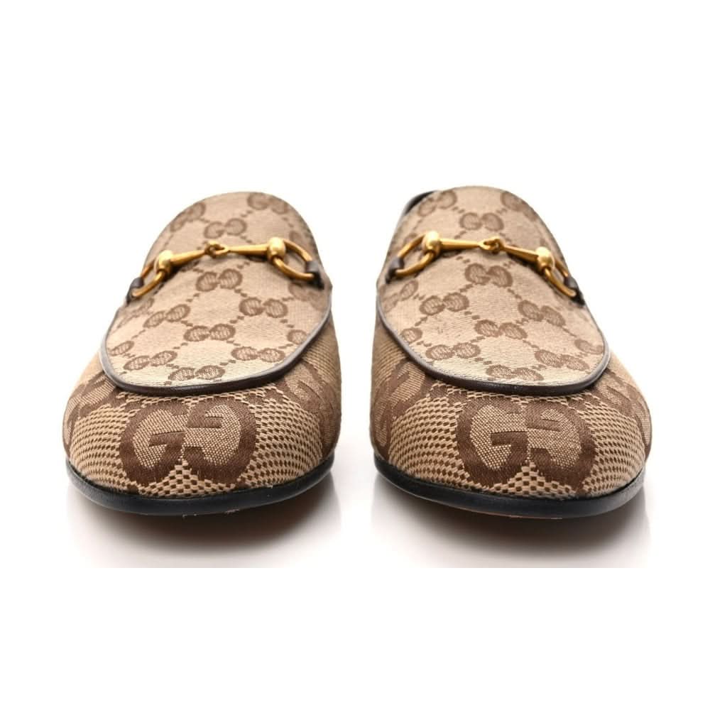 Women's Maxi GG Gucci Jordaan Loafer 'Camel Ebony' - Copva