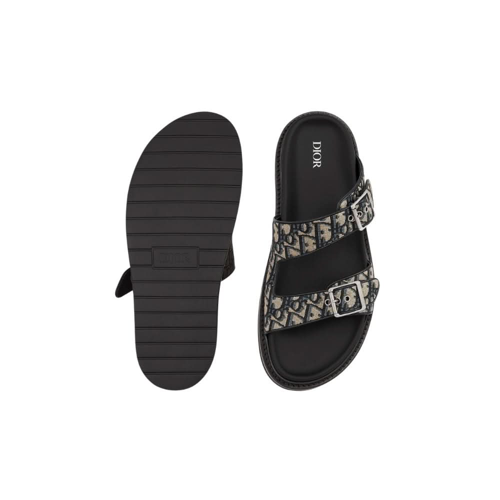 Dior Aqua Sandal "Beige and black" - Copva