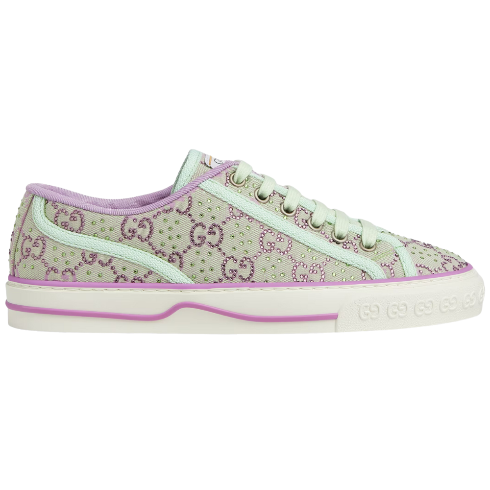 Gucci Tennis 1977 'GG Crystals - Pale Green'