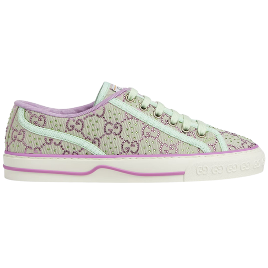 Gucci Tennis 1977 'GG Crystals - Pale Green'