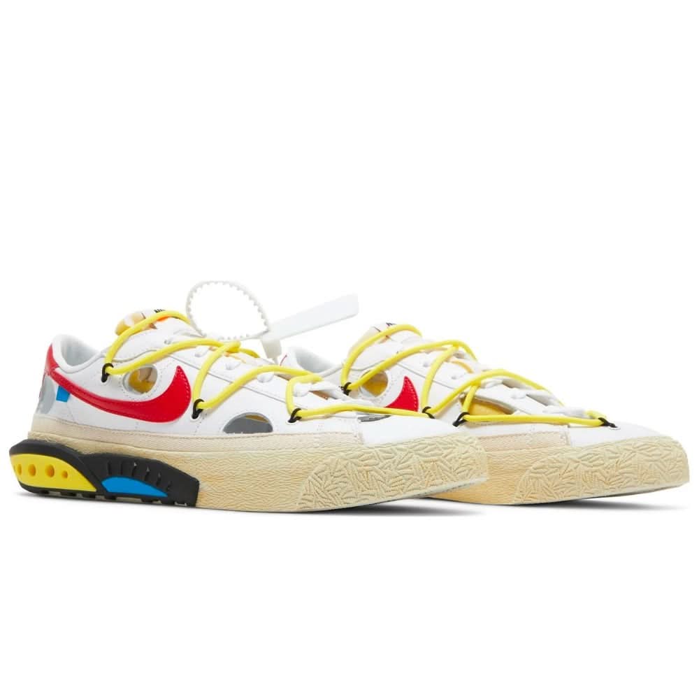 Off-White x Nike Blazer Low 'White University Red' - Copva