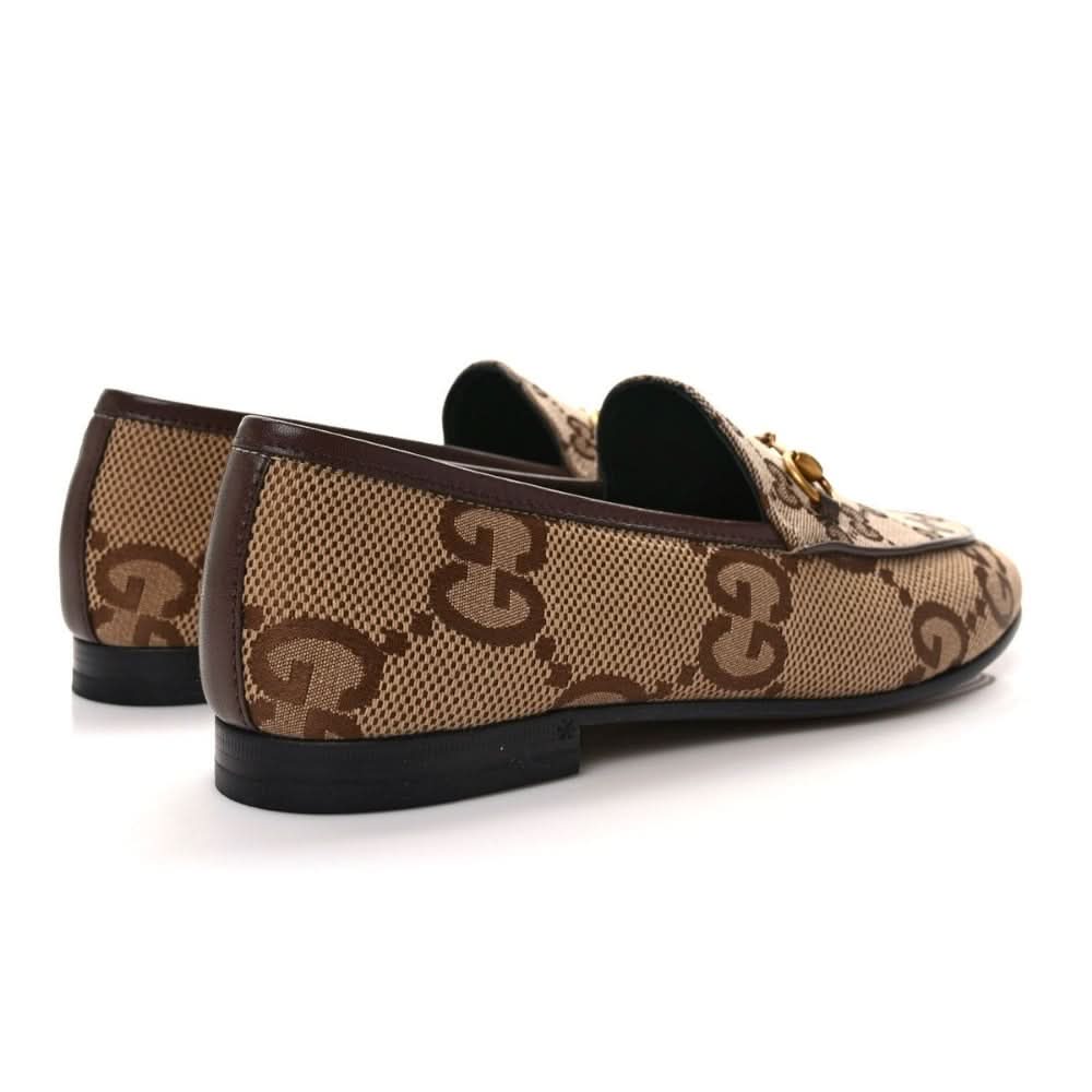 Women's Maxi GG Gucci Jordaan Loafer 'Camel Ebony' - Copva