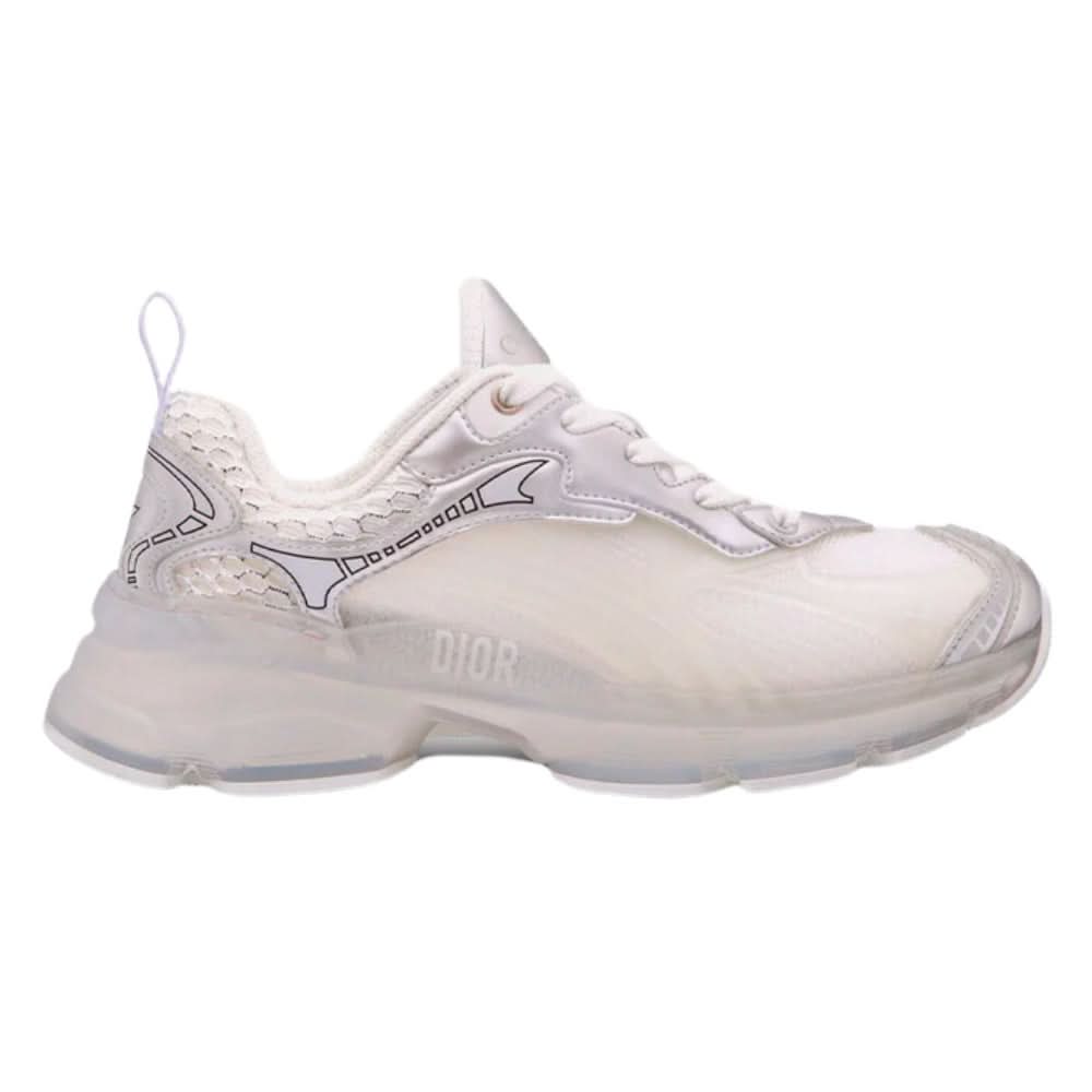 Dior Vibe Sneaker "White Mesh and Silver-Tone" - Copva
