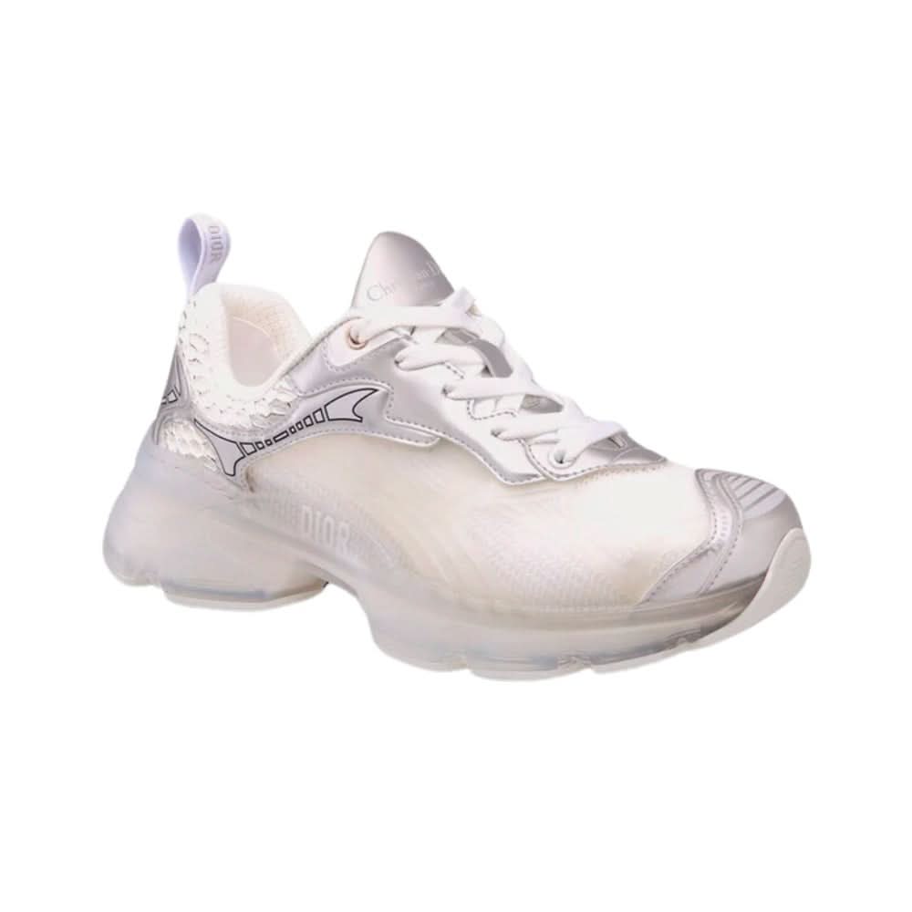 Dior Vibe Sneaker "White Mesh and Silver-Tone" - Copva