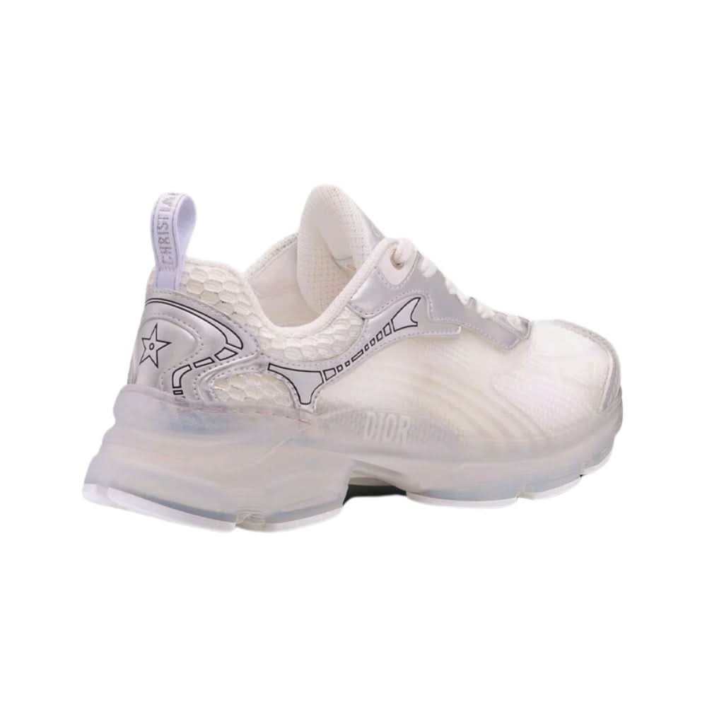 Dior Vibe Sneaker "White Mesh and Silver-Tone" - Copva