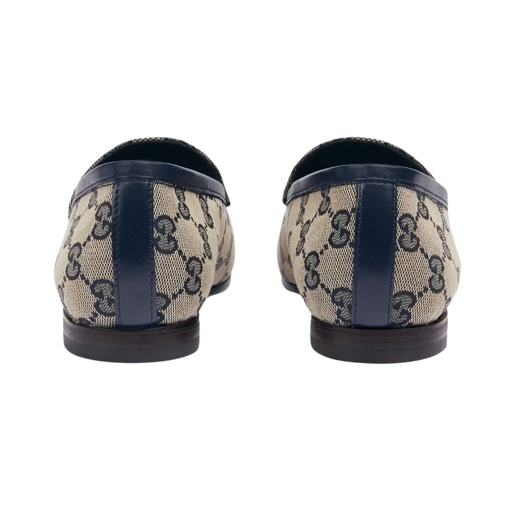 Women's Gucci Jordaan Loafer 'Beige Blue' - Copva