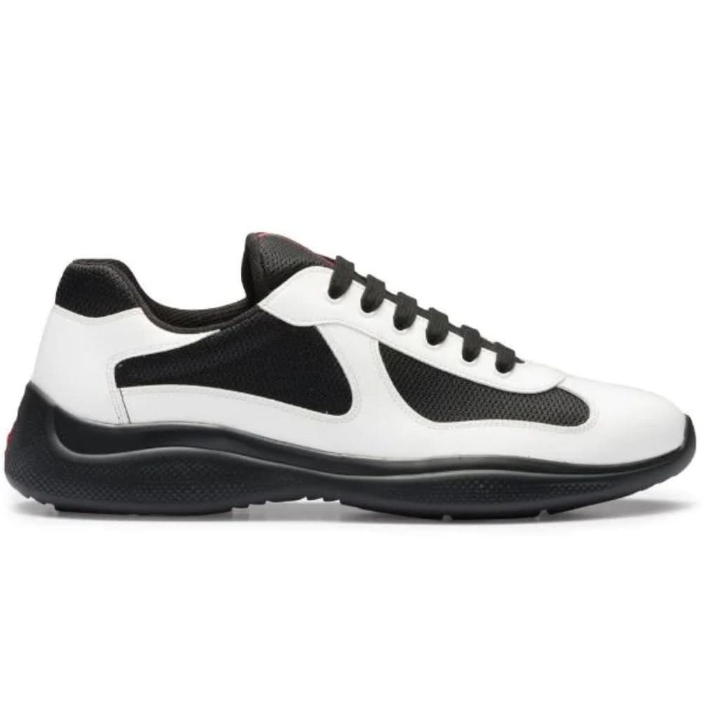 Prada  America's Cup Patent Leather "White / Black" - Copva