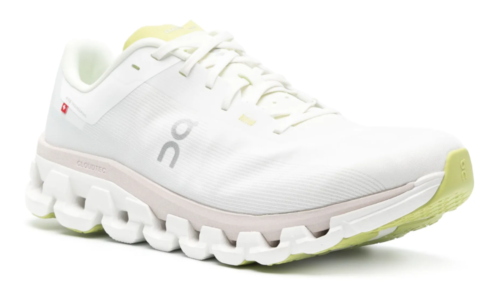 On Running Cloudflow 4 "white/Sand Beige/Lime Green"