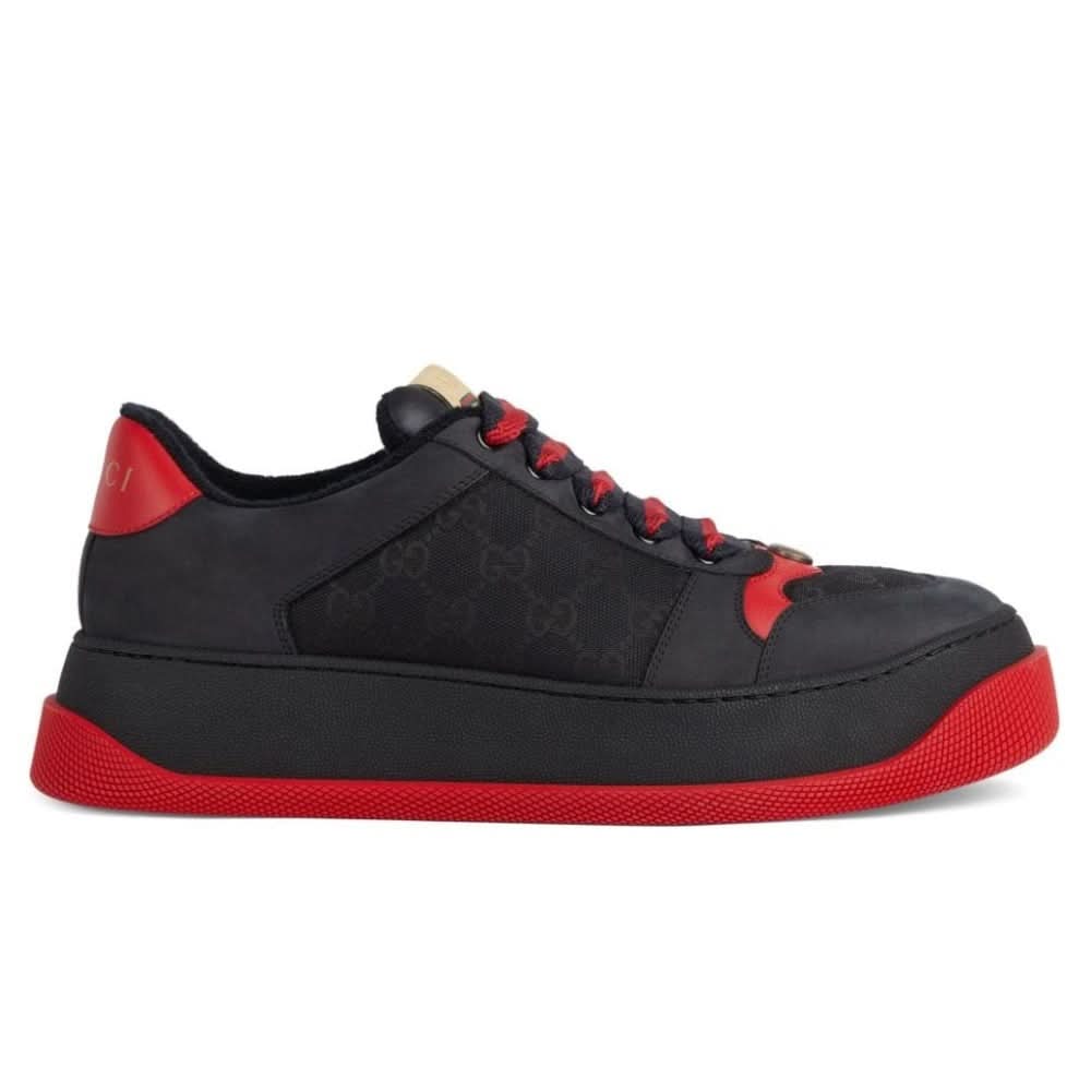 Gucci Screener GG Supreme sneakers 'Black Red' - Copva