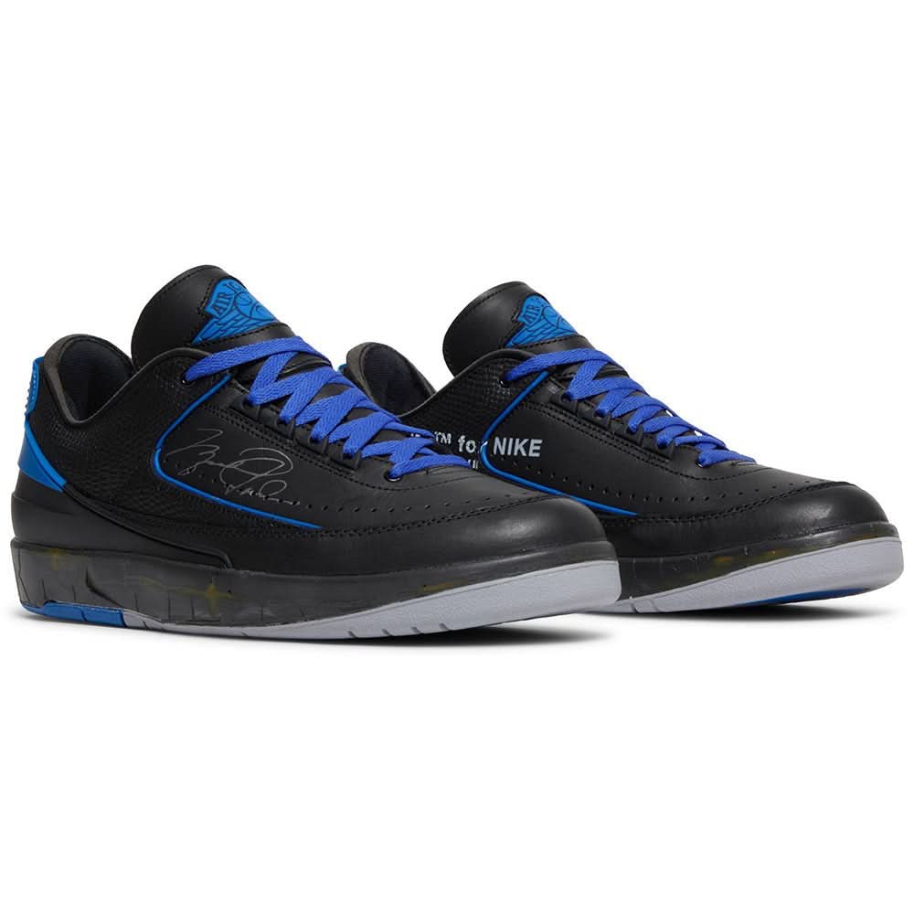 Off-White x Air Jordan 2 Retro Low SP 'Black Varsity Royal' - Copva